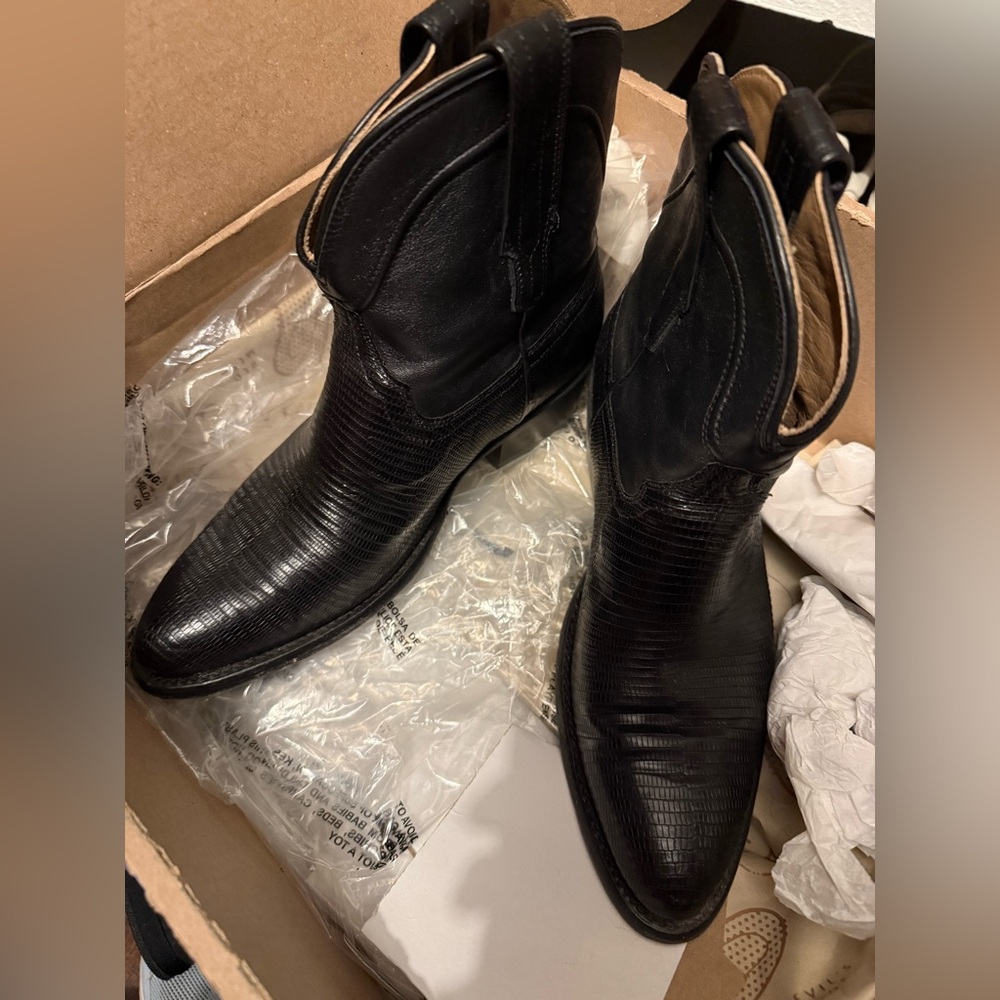 Tecovas Black Lizard Cowboy Boots